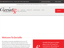 Tablet Screenshot of geriatrx.com